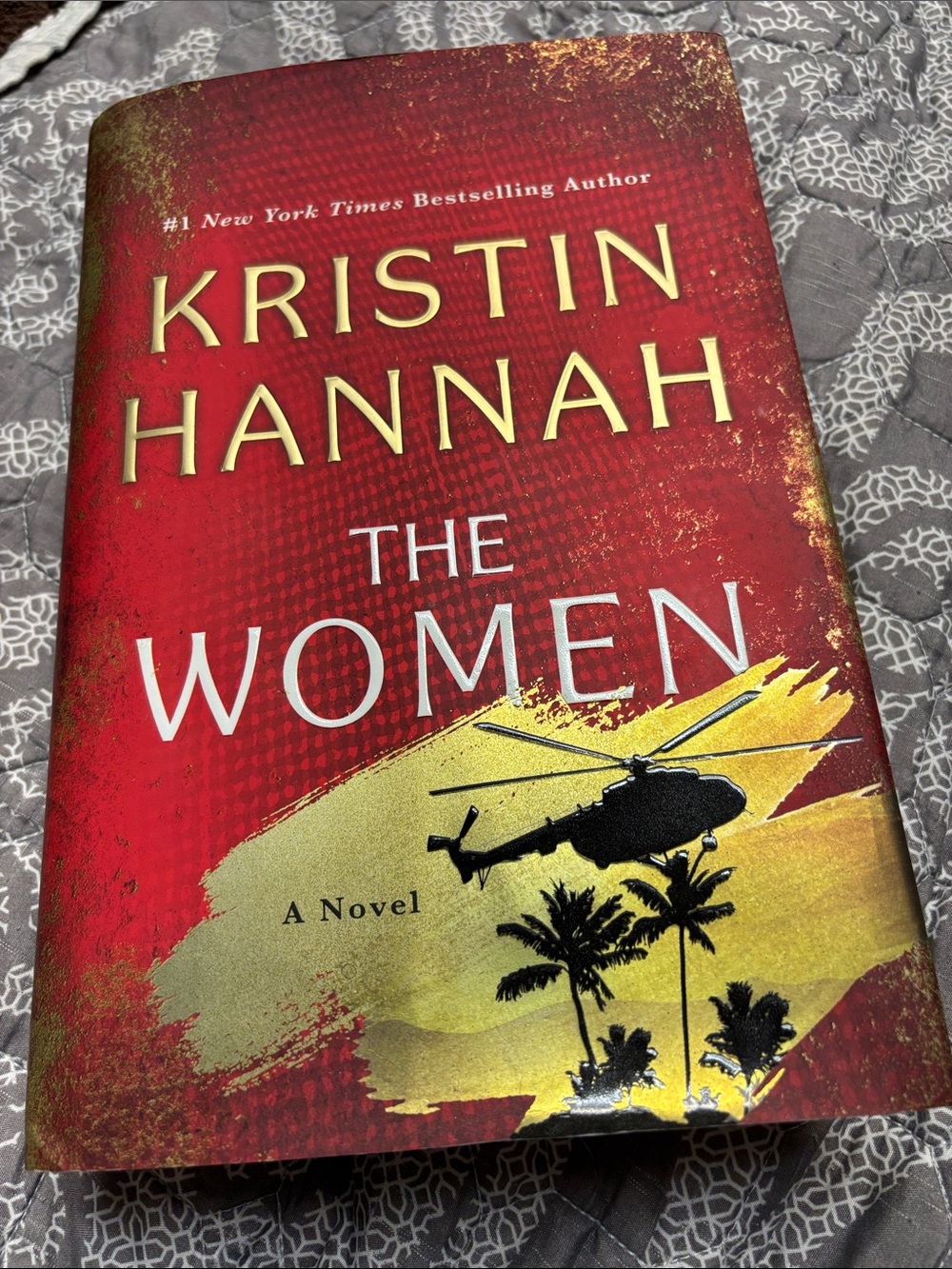 Kristin Hannah "The Women" Hardcover Novel - Red & Gold